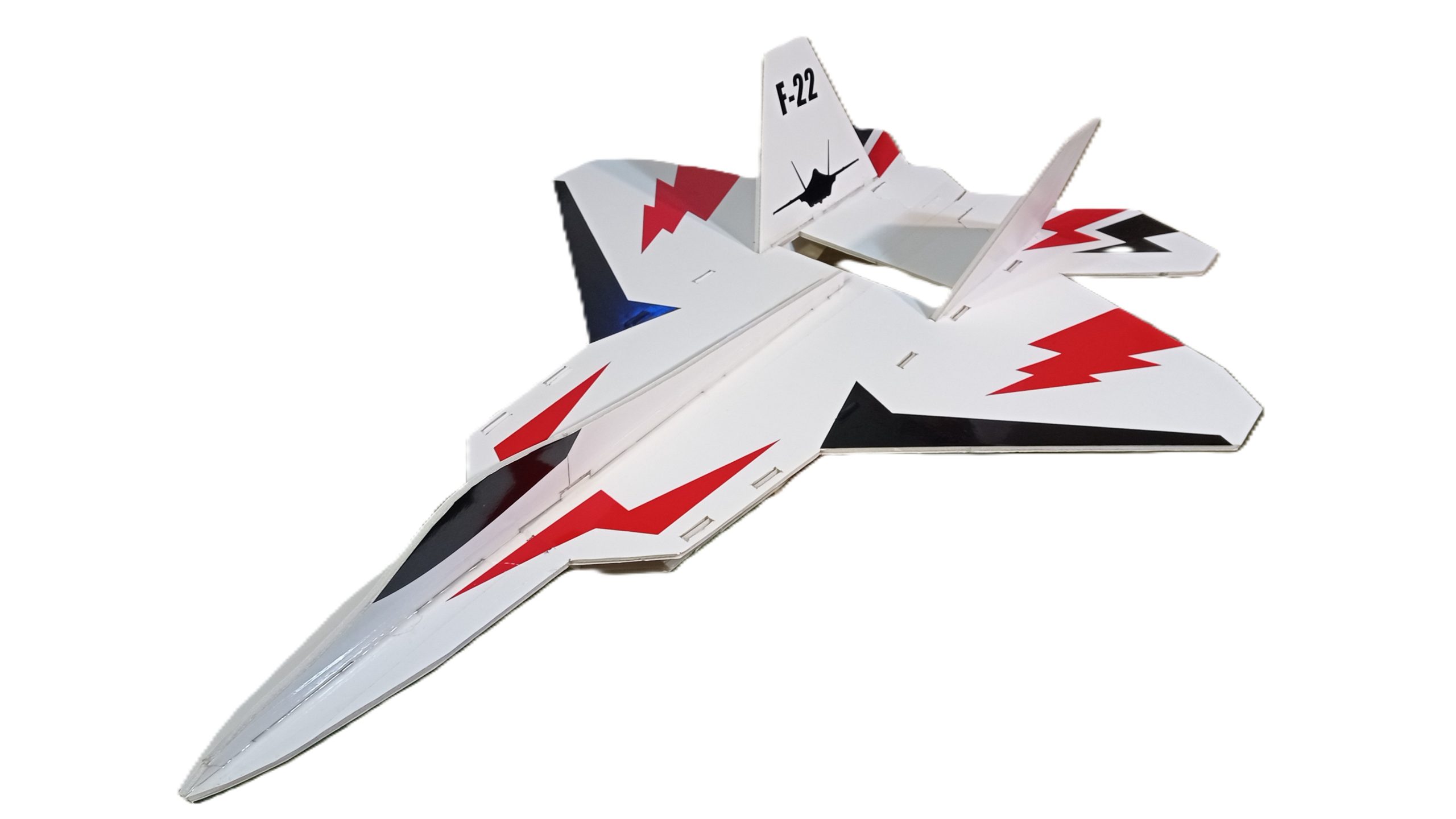 پکیج آموزش ساخت بدنه هواپیما f22 Raptor تیغه ای